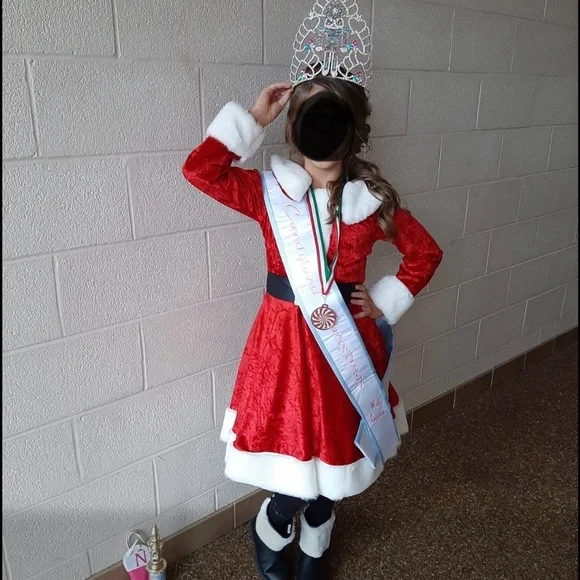 little girls christmas pageant dresses Little Miss Clause Dress. Girls Christmas Dress. Party. Toddler. Sparking yet Classy. Pageant Dress